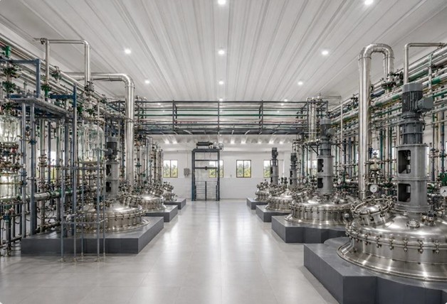 Chynops Pharma manufacturing facility with reactors