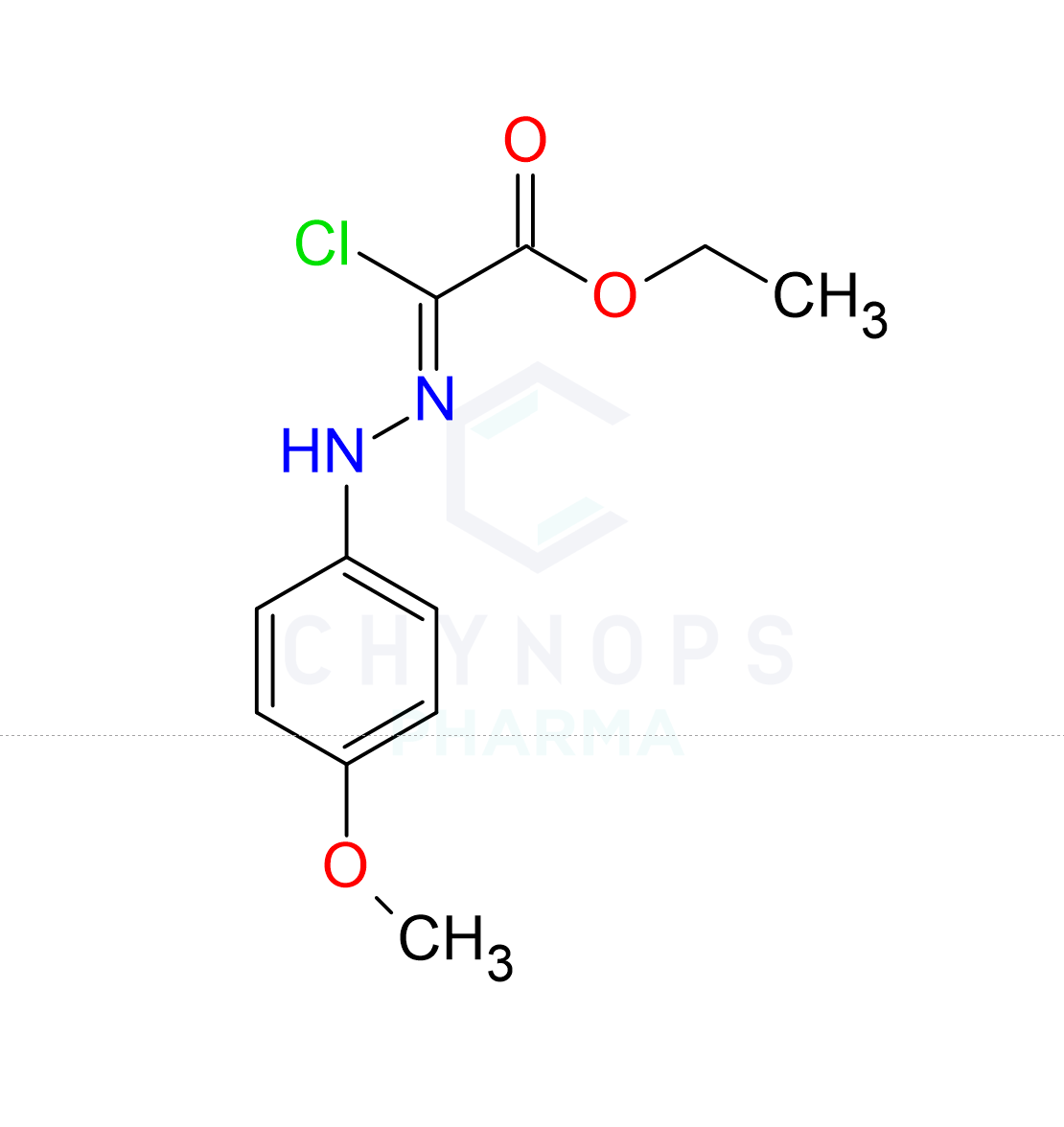 Ethyl (2Z)-2-chloro-2-(2-(4-methoxyphenyl)hydrazono)acetate